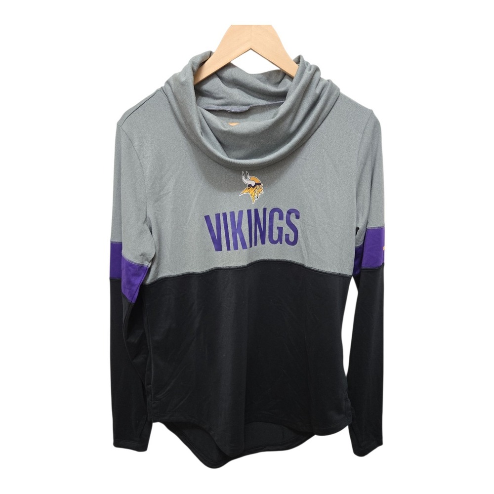 Nike NFL Vikings Cowl Neck Long Sleeve Activewear Top Football‎